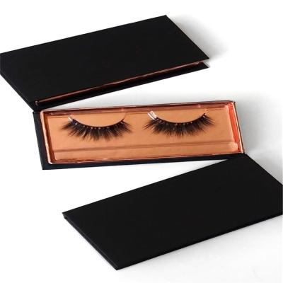 China Recyclable Wholesale Black Wholesale Empty Eyelash Boxes Custom Logo Private Label Packaging Wick Box for sale