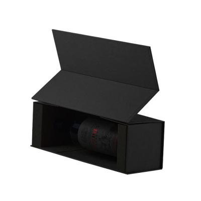 China Recyclable Paper Material Gift Packaging Box Christmas Wine Bottle Folding Cardboard Box for sale