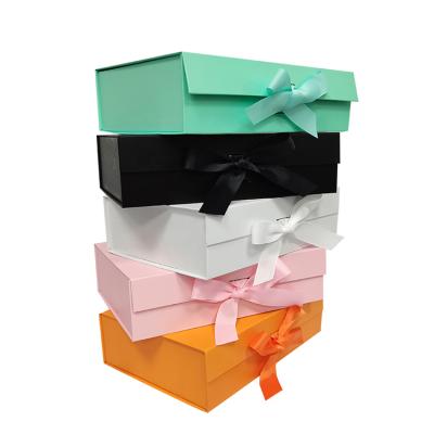 China Recyclable Packaging Paper Rectangular Box Skin Care Eco Magnetic Foldable Gift Box for sale