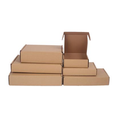 China Recyclable Brown Color Paper Mailing Box Mailing Box Corrugated Mailer Clothing Ad Clothes for sale