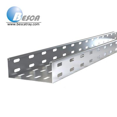 China Projects Folded Small Flange Slotted Cable Tray for sale