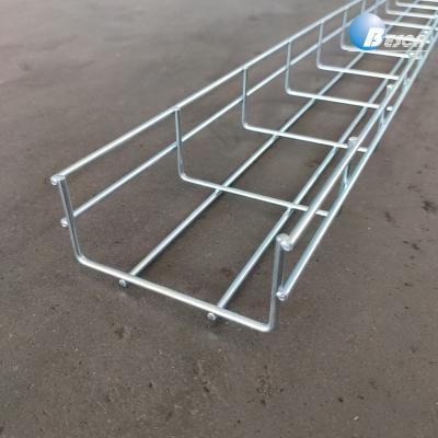 China ASTM Steel Standard Wire Mesh Basket Cable Management Tray And Fittings Wire Mesh Tray Cable Tray Production Line for sale