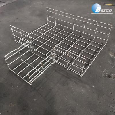 China Steel 300mm / 900mm Overhead Slotted Wire Mesh Cablofil Cable Tray for sale