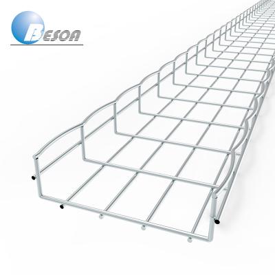 China Commercial And Light Industry Stainless Steel Galvanized Hanging Wire Mesh Basket Cable Tray for sale