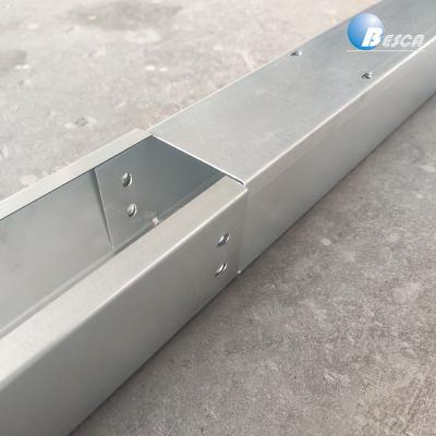 China Projects Directly Galvanized Cable Trunking Steel Cable Tray With Cover Price List for sale