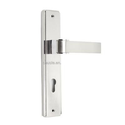 China Simple design luxury door pull piece zinc alloy color sliver handle door handle for door for sale