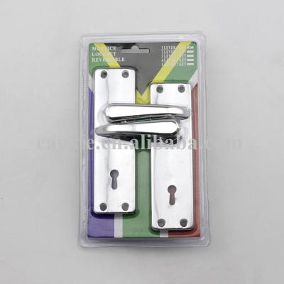 China Entry South Africa Handle And 687 Iron Plate Aluminum Mortise Lock for sale