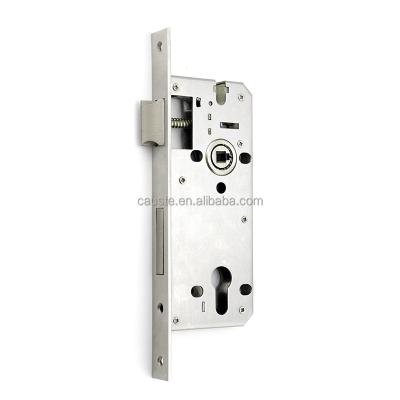 China Front Entry Stainless Steel Plate 8545mm Lock Body 2 Times Euro Open Safety Height Lock Motor Machine Body for sale