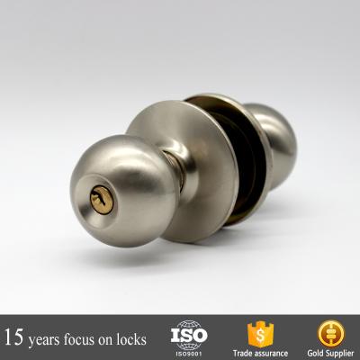 China New Entry Design Keyed 8791 Brass Cylindrical Round Door Knob Locks for sale