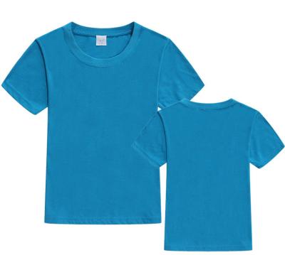 China Wholesale Bulk Wholesale Anti-Shrink China Premium Kids T-shirt Polyester And Cotton Plain T-shirt for sale