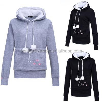 China Anti-pilling Pullover Crewneck Cotton Spandex Women Hoodies Custom Printing Sweatshirts for sale