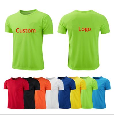 China Cheap Anti-pilling Small MOQ Fit Polyester Men's Dry Empty T-shirt Cheap Mens Fine Custom Logo Cotton T-shirt For Promotion for sale