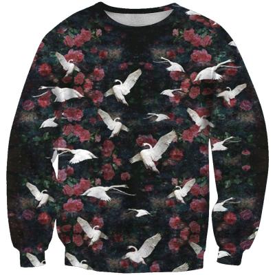 China Anti-pilling Retro Crewneck Men's/Women's Custom Print Pullover Hoodie Colorful Sweatshirt Without Hood for sale