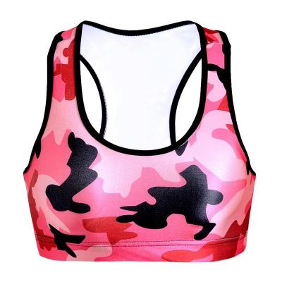 China Dropshipping Viable One Pcs High Quality Quick Dry Women Camouflage Full Tank Top Cup Lift Up Yoga Sports Bra for sale