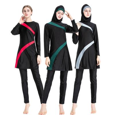 China Anti-UV Custom Design Women Bare Print Full Covered Islamic Muslim Beach Wear Women Swimwear for sale