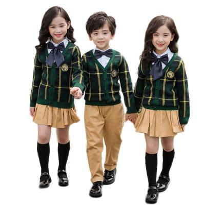 China Children suits school uniforms models school uniforms high quality sportswear primary school uniform sweater sport set school uniform types for sale