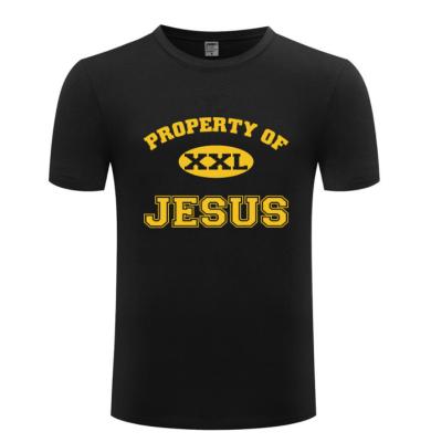 China QUICK DRY Men's Summer Christian Bodybuilding Shirt Jesus Shorts Sleeve T-shirt Basic Pattern T-Shirts for sale