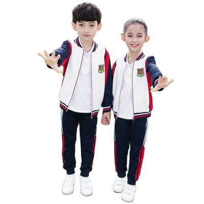 China Two Pieces Sample School Uniform Children's Jacket and Pants School Uniform 1set Sportswear Set Elementary School Kindergarten Student Custom Wholesale child for sale