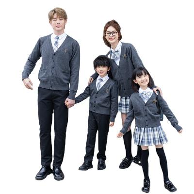 China Custom Knitted Sweater Vest 1set Vest Sweater Vest Over Spring Style Collegiate British School Uniform And Spring School Uniform For Student for sale