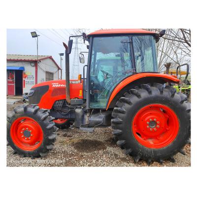 China Used Farms 95hp 4x4 Drive Type M954KQ M954K Wheel Farm Tractor With Driver Cab Or ROPS for sale