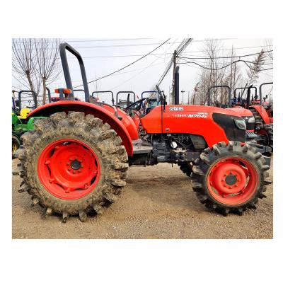 China Cultivates Kubota Used Tractor 70HP 4WD Rice Field Working With Paddy Axles And Paddy Tires for sale