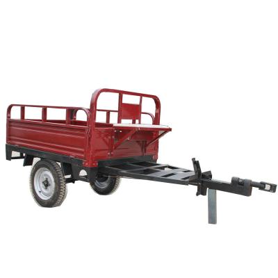 China Farm Trailer 500kg 1000kg 1500kg Walking Tractor Trailer for sale