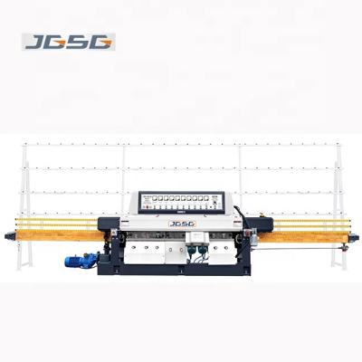 China Shower Room Glass Edge Machine 9 Motors Spindle CE Straight Line Sharpening Glass Grinding Machine Price for sale