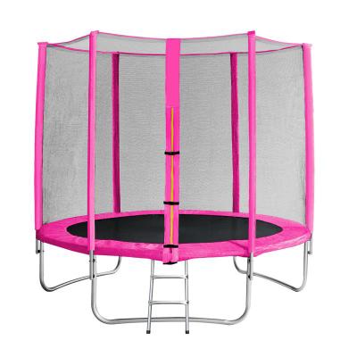 China With Protective Net 8ft Trampoline With Safety Fencing Net Jumping Training Trampoline for sale