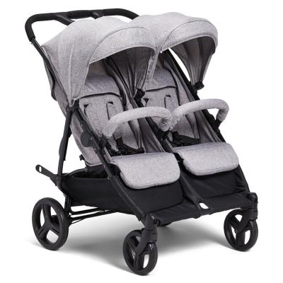 China Cotton Twin Stroller Stroller Suitable Birth Light Contract Double Fold Side By Side Twin Stroller for sale