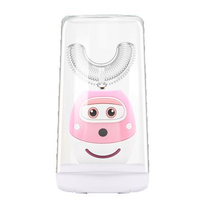 China Food Gread Silicone +ABS Kids Electric Toothbrush C&U Type With 360 Rechargeable Cordless Children's Sonic Music Cup USB Electric Toothbrush for sale