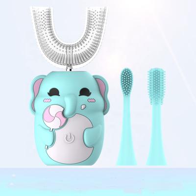 China On and off switch with a key U-shaped small cartoon elephant electric toothbrush toothbrush promotion for children for sale