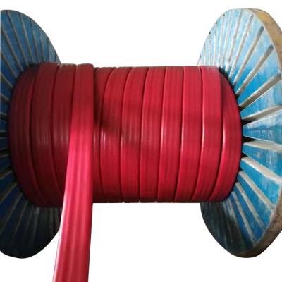 China Heating Silicone Rubber Coated Power Cable Silicone Rubber Flat Multicore High Flexible Cable for sale