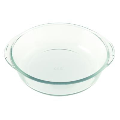 China Eco Friendly Round Stored Pan Set Baking Dish With Refractory Glass Cooking Handle for sale