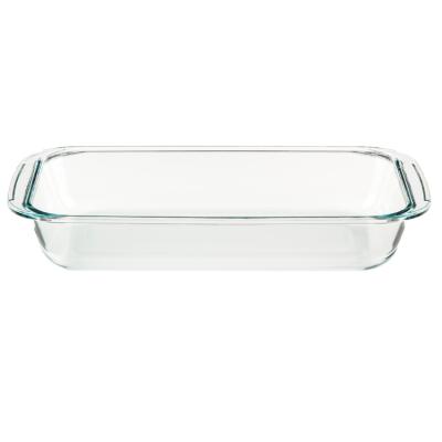 China Manufacturer High Borosilicate Heat Resistant Rectangle DISH Viable Glass COOKING Dish Glass Baking Set for sale