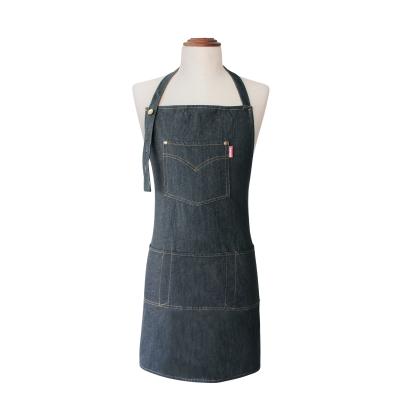 China Custom Cheap Food/Drink Price Kitchen DENIM Apron With Small MOQ for sale