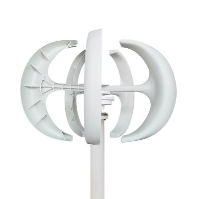 China 12V 24V vertical-axis wind turbine generator with controller Lantern 5 blade motor Kit for home hybrid street lights / for sale