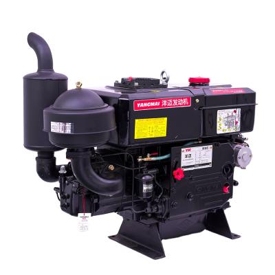 China High power yangmai single cylinder water cooled marine diesel engine 28hp electric start diesel engine for sale