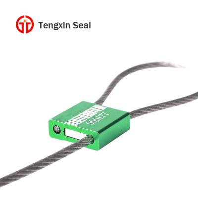 China TX-CS103 Trailer Security Cable Tie Seal With Bargain Cable Seals Embossed Logo Seal Custom Cable Length: 26.2mm*27.3mm*9mm for sale