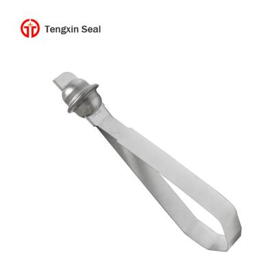 China Once Locking Seals TX-SS104 Anti-tamper Security Metal Strip Seals for sale