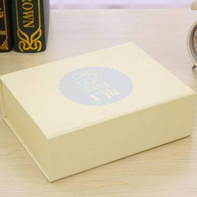 China Factory Recyclable Creative High-end Portable Cardboard Clamshell Folding Cosmetic Box Printing LOGO Storage Folding Gift Box for sale