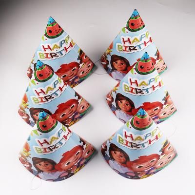 China Festival Decoration Factory Sale Cartoon Birthday Party Hat Party Disposable Paper Hat, Kids Party Decorations for sale