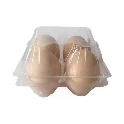 China 2021 New Arrival Disposable High Quality Creative Simple Multifunctional Egg Packing Box 4 Egg Blister Trays for sale