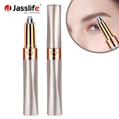 China Eye Message Refillable Eyebrow Remover Painless Eyebrow Trimmer Shaver Tool For Face Lip Nose for sale