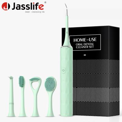 China New Product Customized Household Beauty Instruments Dental Flosser Oral Dental Clean Teeth Ultrasonic Tooth Cleaner TC606 for sale