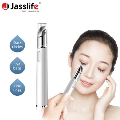 China Skin Tightening Jasslife Hot Selling Women Heating Multi Function Radio Eye Massager Ionic Anti Aging Beauty Instrument Pen for sale