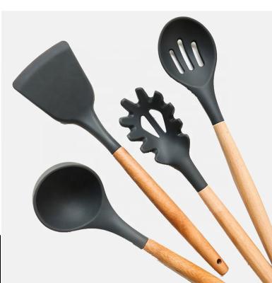 China New Sustainable Premium Products Innovation Cooking Non Stick 10pcs Wooden Unique Home Baking Kids Kitchen Tools 6 for sale