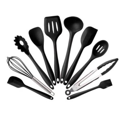 China Sustainable Collection Cooking Tool New Product 2020 Unique Creative Silicone Stainless Steel Kitchen Set for sale