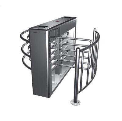 China Rotary RFID Access SS316 Waist Height Turnstiles for sale