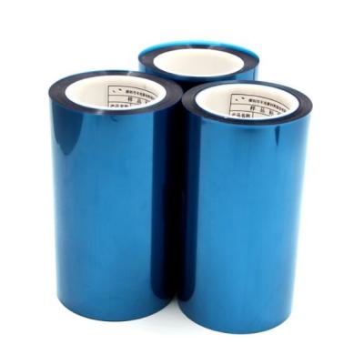 China Single Side Adhesive High Clear Blue PET Protective Film ISO9001 for sale