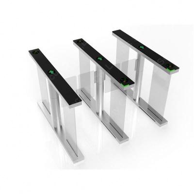 China Anti Follow Flap Barrier Turnstile Gate Tempered Glass Speed Gate Turnstile for sale